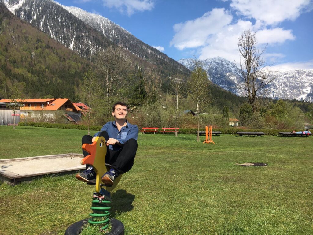 Brad Nicholls in Obertraun, Austria