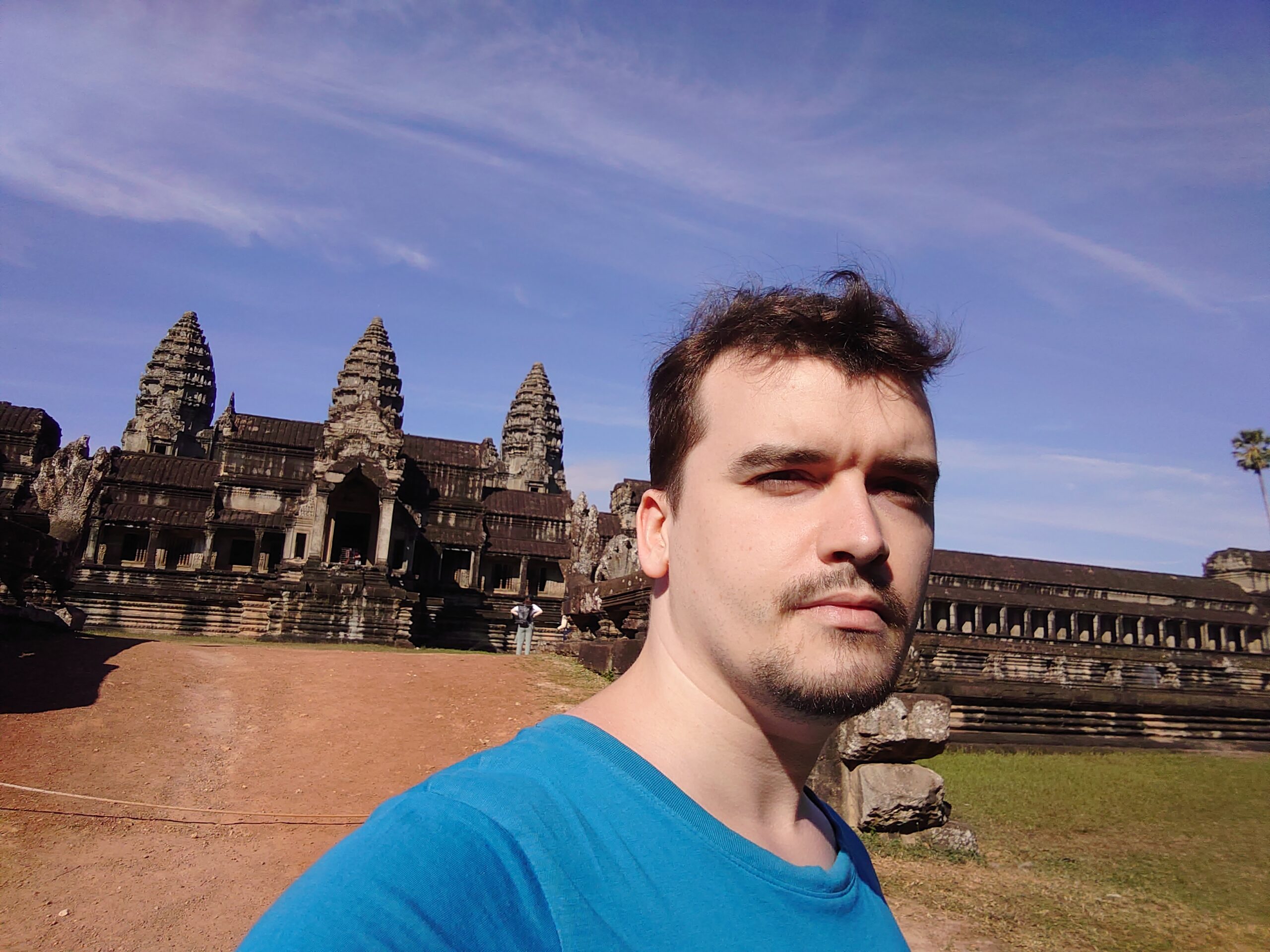 Brad Nicholls in Angkor, Cambodia