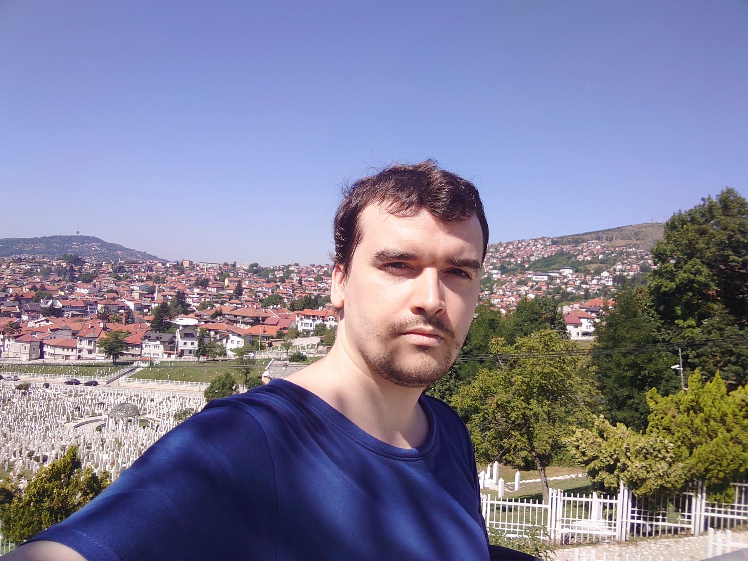 Brad Nicholls in Sarajevo, Bosnia and Herzegovina