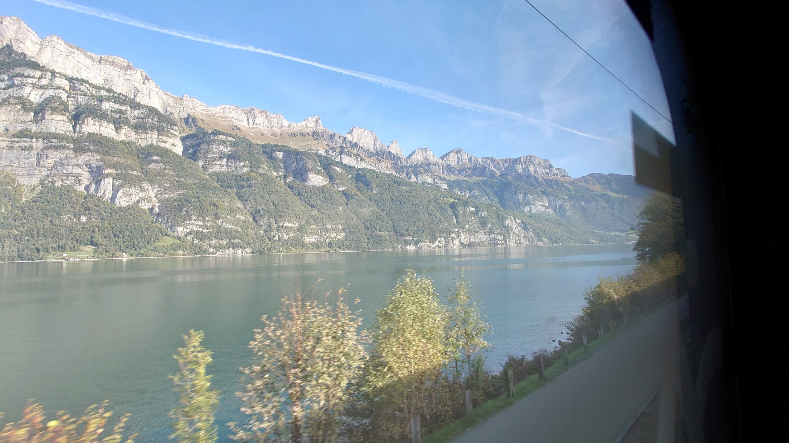 On the train to Sargans, Switzerland.