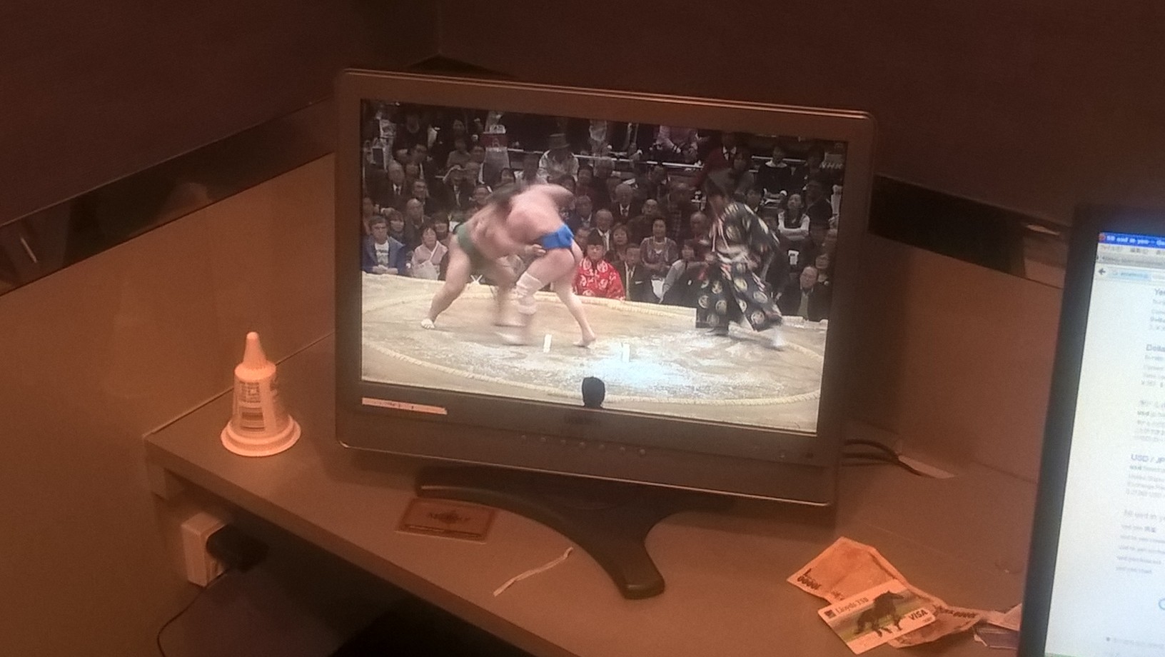 Brad Nicholls and Sumo Wrestling in a Tokyo Net Room