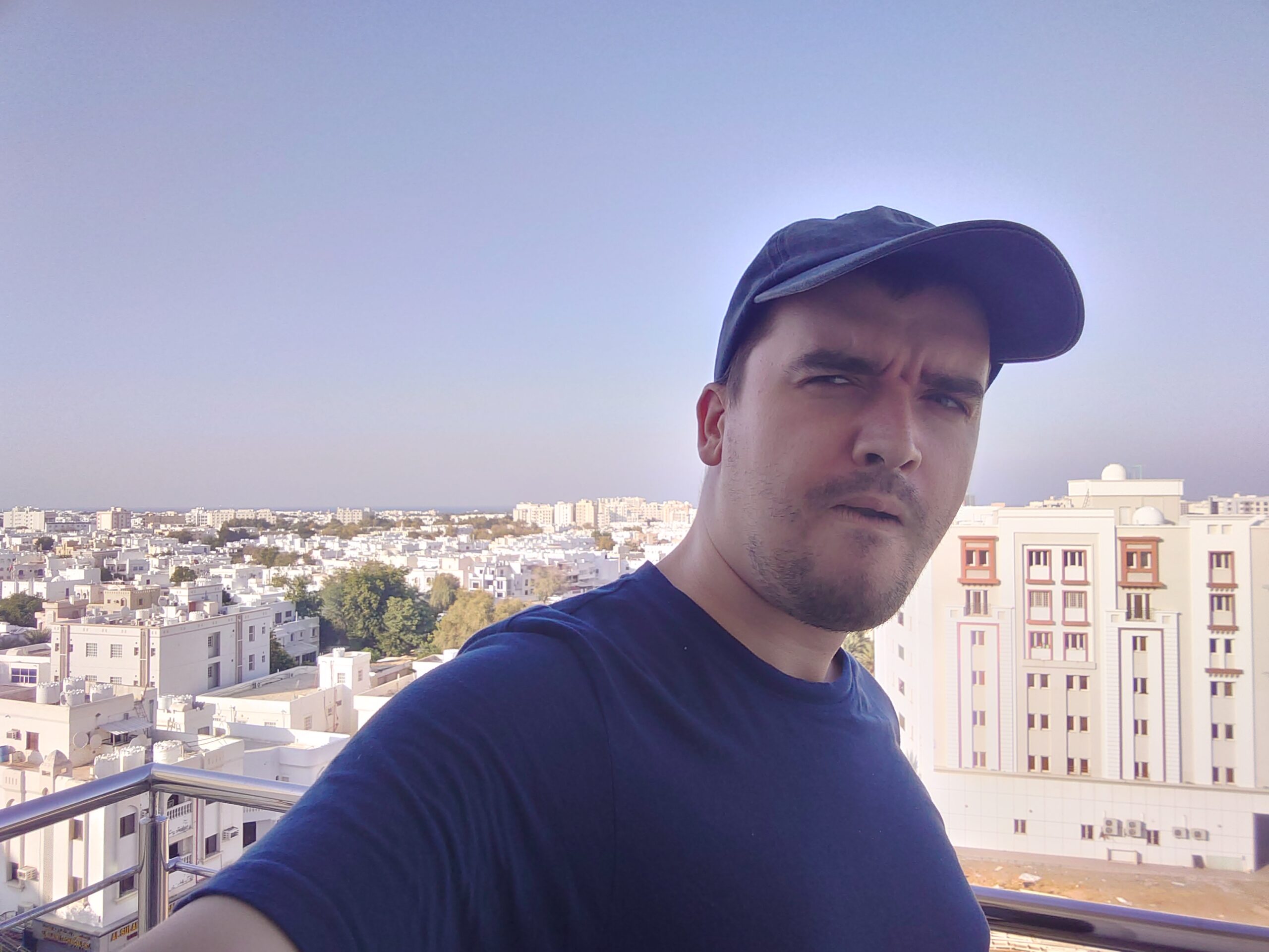 Brad Nicholls in Muscat, Oman